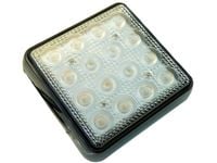 mocna Lampa 16 LED 12x12 cm biała ciepła cofania wsteczny 12v 24v TIR
