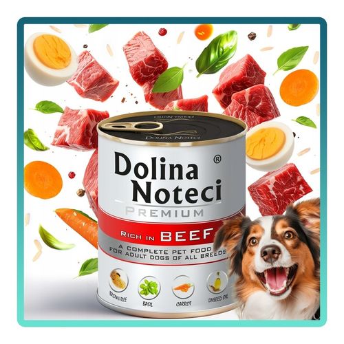 MOKRA KARMA DLA PSA DOLINA NOTECI PREMIUM PUSZKA PIES MIX SMAKÓW 10 X 800G na Arena.pl