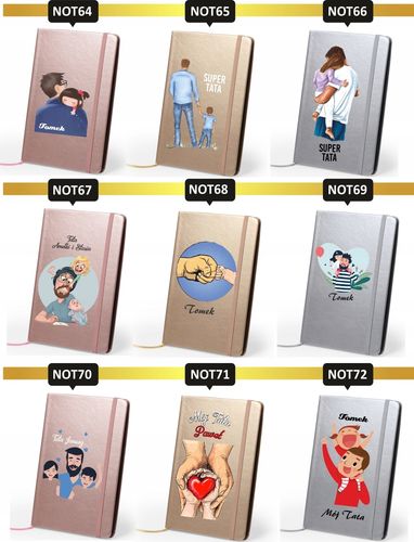 Notes metaliczny A5 dla ZAKOCHANYCH nadruk UV hit na Arena.pl