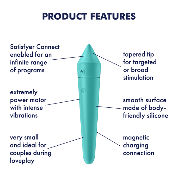 Satisfyer Ultra Power Bullet 8 Turquoise zdjęcie 7