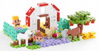 Marioinex klocki WAFFLE mini FARMER - Domek Pani weterynarz, 100 elementów
