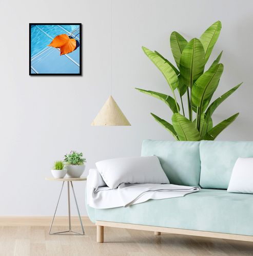 Plakat 40x40cm Liść przy Wodzie na Arena.pl