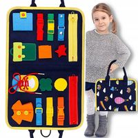 TABLICA EDUKACYJNA MANIPULACYJNA MONTESSORI SENSORYCZNA KSIĄŻECZKA MIĘKKA