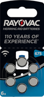 Baterie do aparatów słuchowych Rayovac Special 675 opakowanie 6 szt.
