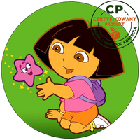 Opłatek na tort Dora