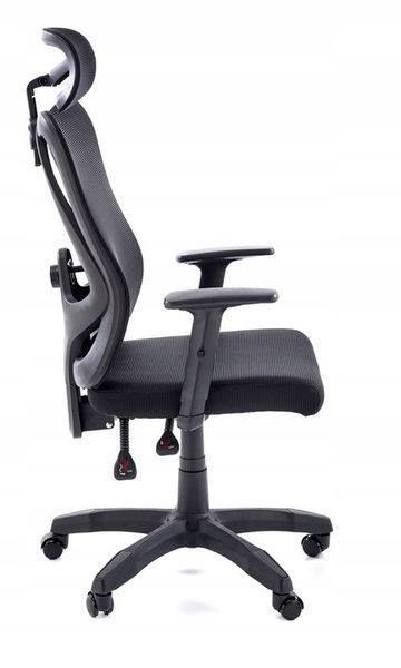 ERGONOMICZNY fotel obrotowy RAMOS czarny regulowany zdjęcie 2