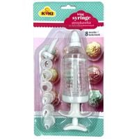 KUKI Strzykawka do dekoracji cukierniczych - 1op.-8 końcówek