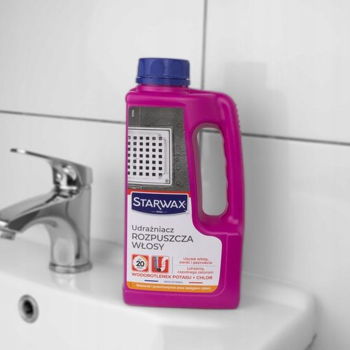 UDRAŻNIACZ ŚRODEK DO UDRAŻNIANIA RUR ROZPUSZCZA WŁOSY 900 ML STARWAX na Arena.pl