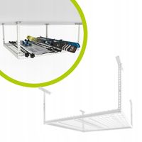 Półka garażowa wisząca sufitowa mocna regał piwnica garaż 60x120 - PGF
