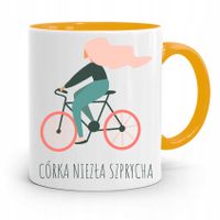 Kubek Żółty Prezent Dla Córki Best Daughter Z Nadrukiem Ze Zdjęciem