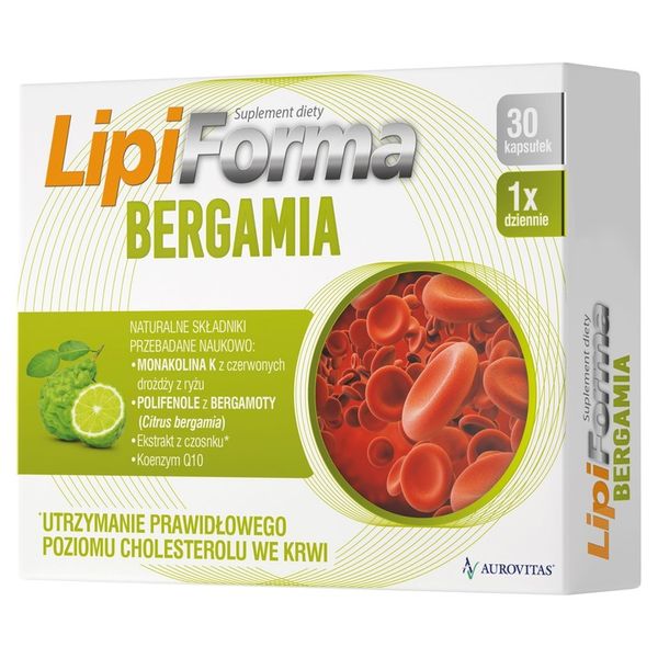 LipiForma BERGAMIA 30 kapsułek na cholesterol zdjęcie 1