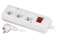 przedłużacz mieszkaniowy 3 gniazda 3 metry z/u wyłącznik - vt-300-1303w