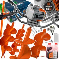 WIERTNICA SPALINOWA ŚWIDER DO ZIEMI GLEBY + PRZEDŁUŻKA WIERTŁA 10/20/30 CM