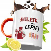 Kubek Pomarańczowy Dla Rolnika Prezent Z Nadrukiem Ze Zdjęciem