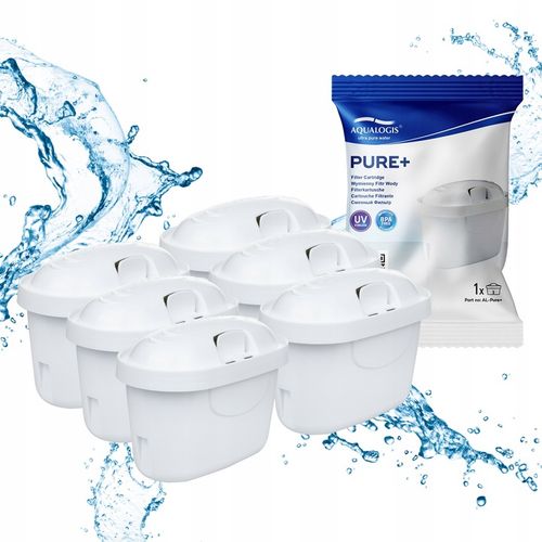 Filtry Do Wody Brita Zamiennik Aqualogis Pure+ 6pk Zestaw Filtrów na Arena.pl