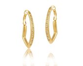 kolczyki z paskiem kryształków z kolekcji classic (p4513au)