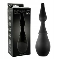 Irygator analny z ergonomiczną dyszą w kształcie korka. Czysty seks.