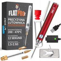 BEZPRZEWODOWA LUTOWNICA USB Z WBUDOWANĄ BATERIĄ DODATKOWE GROTY WYMIENNE