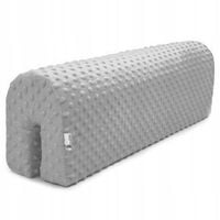 Ochraniacz piankowy na łóżko barierkę do łóżeczka szary 80 cm Dreamland