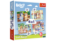 Puzzle - 4w1 (12, 15, 20, 24) - Bluey i jego świat Trefl 34637