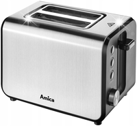Toster Amica TM3030 950W 7 stopni opiekania Funkcja opiekania Tacka Srebrny