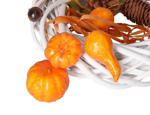 SZTUCZNE DYNIE DYNIA DEKORACJE JESIENNE DUŻY ZESTAW LIŚCIE ŻOŁĘDZIE na Arena.pl