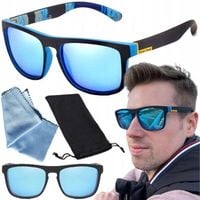 OKULARY PRZECIWSŁONECZNE MĘSKIE POLARYZACYJNE LUSTRZANKI UV 400 KIEROWCÓW