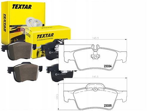 TEXTAR KLOCKI HAMULCOWE TYŁ MERCEDES E KLASA W211 na Arena.pl