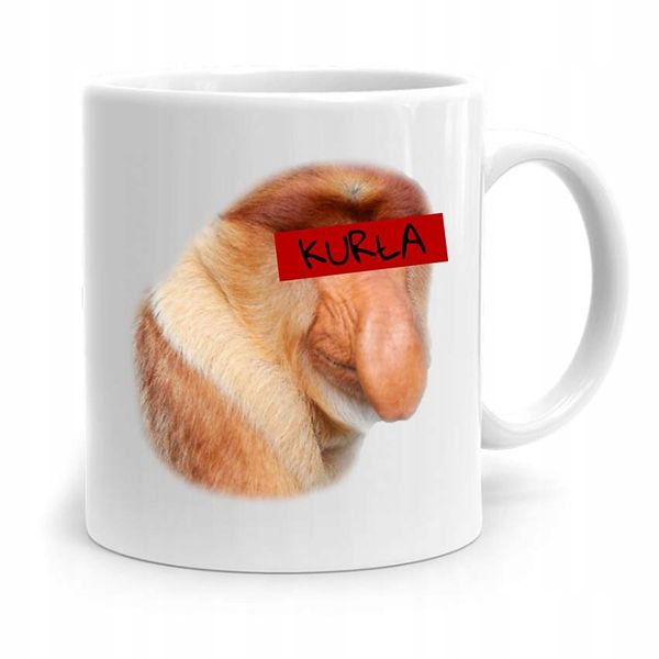Kubek Prezent Śmieszny Janusz Nosacz Kurła! Z Nadrukiem Ze Zdjęciem zdjęcie 1