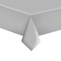 Obrus papierowy szary w białe kropki, 120x180 cm