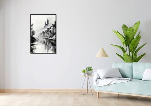Plakat 56,6x86,4cm Mglisty Refleks na Arena.pl