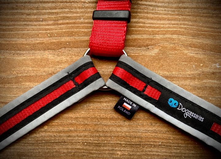 Szelki treningowe dla psa typu easy walk, ODBLASKI zdjęcie 4