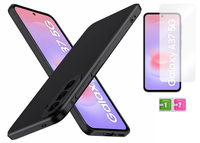 Etui do SAMSUNG GALAXY A37 5G czarny case obudowa plecki + szkło na ekran