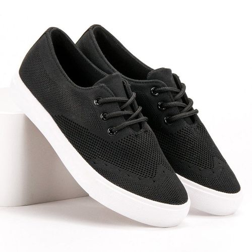 Czarne Tekstylne Trampki r.40 na Arena.pl