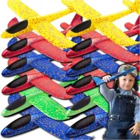 12X SAMOLOT STYROPIANOWY SZYBOWIEC RZUTKA SAMOLOTY ZE STYROPIANU DLA DZIECI