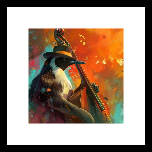 Plakat 20x20cm Pingwinia Nuta zdjęcie 3