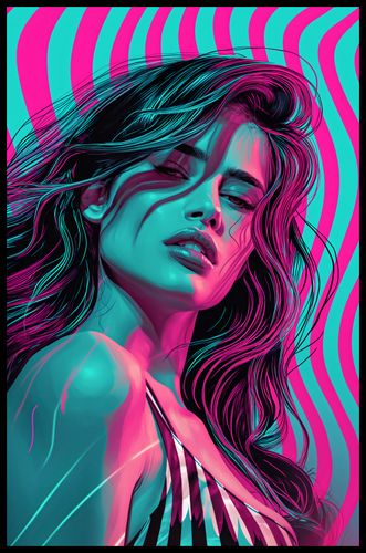 Plakat 53x81cm Neonowy Wzrok na Arena.pl