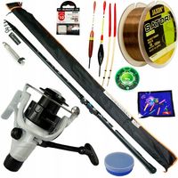 ZESTAW wędkarski SPŁAWIKOWY jaxon WĘDKA bolonka KOŁOWROTEK żyłka PŁOĆ Z31