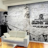 Fototapeta - Banksy - Graffiti Area 350x245