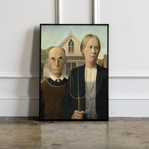 Plakat american gothic 21x29,7 cm A4 na Arena.pl
