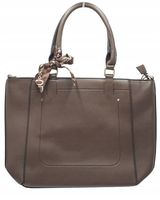 Erick Style - duża klasyczna torebka shopper brązowy czekolada A3539