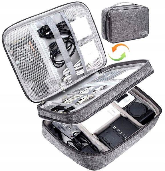 Organizer Torba Podróżna Na Kable Ładowarki Etui zdjęcie 3