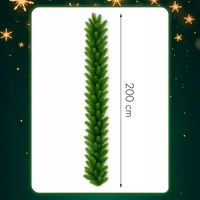 GIRLANDA Świąteczna Świerk PE 200 cm GĘSTA 144 gałązki jak naturalna