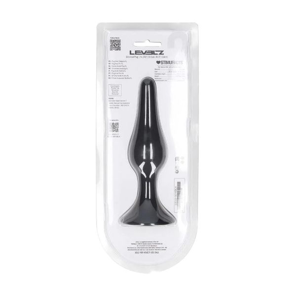 Slim Silicone Anal Plug - Xl - Black zdjęcie 3