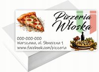 Wizytówki firmowe Foliowane 1000szt wiele różnych wzorów WŁOSKA PIZZERIA