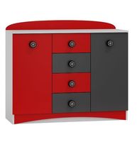 duża komoda do pokoju dziecka SUPER CAR N12 dziecięca