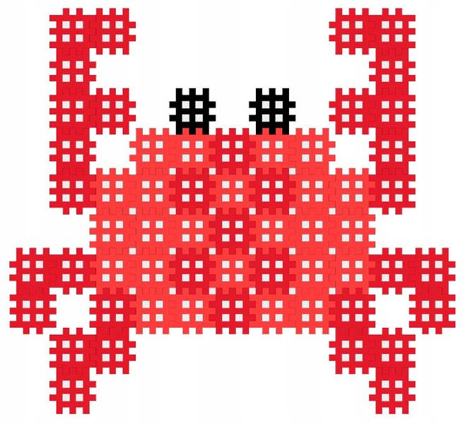 Marioinex KRAB Micro Waffle 80 elementów - mikro puzzle zdjęcie 6