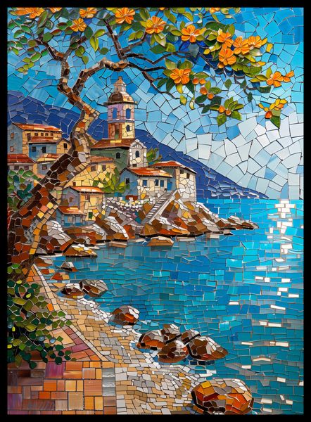 Plakat 40x55cm Mozaikowa Układanka zdjęcie 2