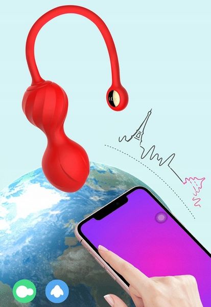 KULKI GEJSZY STEROWANE APLIKACJĄ WIBRATOR APP SILKON zdjęcie 5
