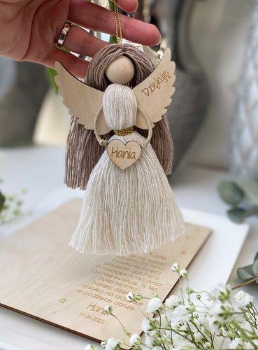 PODZIĘKOWANIE dla MATKI CHRZESTNEJ komunia ANIOŁEK MAKRAMA na Arena.pl